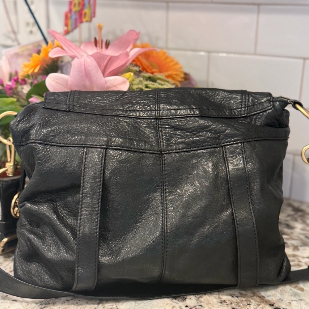 The Sak Black Leather Crossbody Bag - Picture 7 of 11